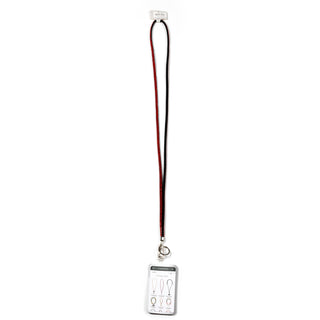 Red Crossbody Soft Gemmed Phone Lanyard