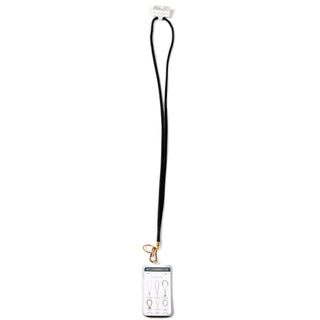 Black Crossbody Soft Gemmed Phone Lanyard