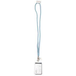 Aqua Crossbody Soft Gemmed Phone Lanyard