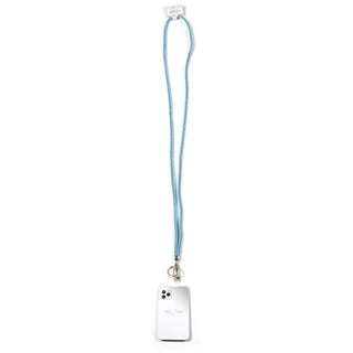 Aqua Crossbody Soft Gemmed Phone Lanyard