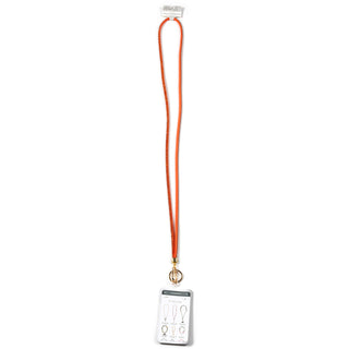 Orange Crossbody Soft Gemmed Phone Lanyard