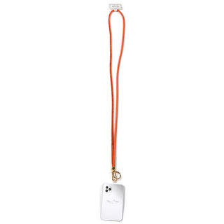 Orange Crossbody Soft Gemmed Phone Lanyard