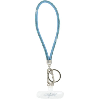 Aqua Wristlet Soft Gemmed Phone Wrist Strap