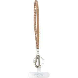 Champagne Wristlet Soft Gemmed Phone Wrist Strap