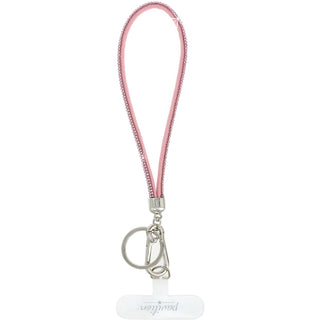 Pink Wristlet Soft Gemmed Phone Wrist Strap