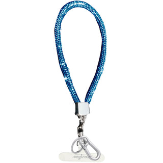 Cobalt Wristlet Soft Gemmed Phone Wrist Strap