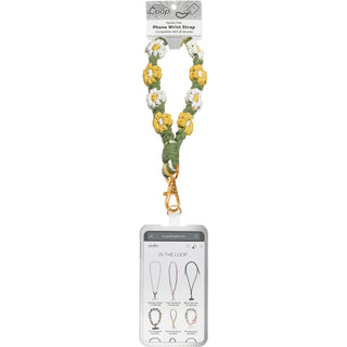 Daisy Wristlet Crocheted Hands-Free Wrist Strap