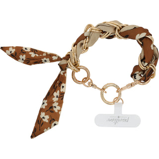 Gold Primrose Chained Scarf Hands-Free Wrist Strap