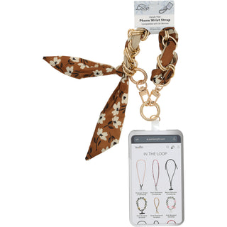 Gold Primrose Chained Scarf Hands-Free Wrist Strap