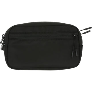 Black Jacquard Woven Phone Lanyard with Pouch