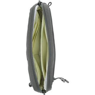 Gray Jacquard Woven Phone Lanyard with Pouch