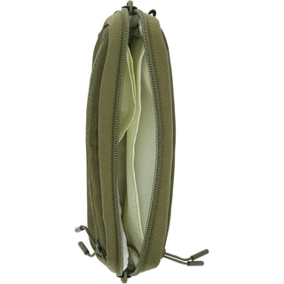Green Jacquard Woven Phone Lanyard with Pouch