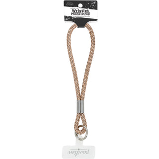 Champagne Wristlet Soft Gemmed Phone Wrist Strap