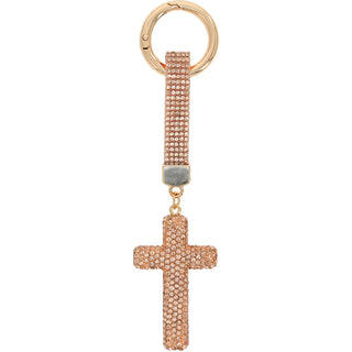 Cross Gemmed Bag Charm