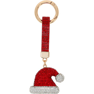 Santa Hat Gemmed Bag Charm