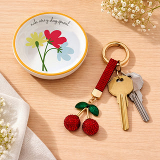 Cherry Gemmed Bag Charm