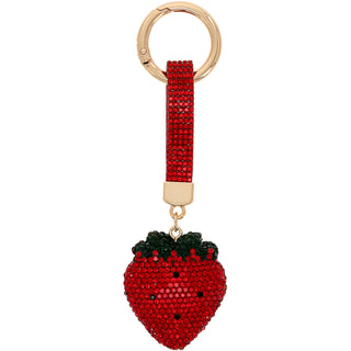 Strawberry Gemmed Bag Charm