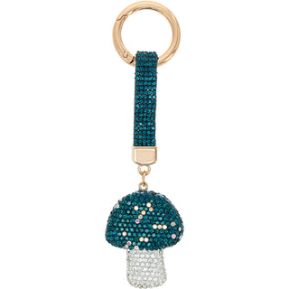Mushroom Gemmed Keychain