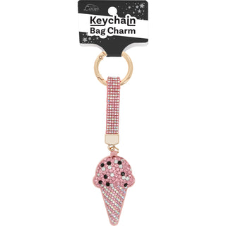 Ice Cream Gemmed Bag Charm
