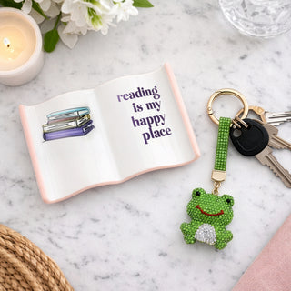 Frog Gemmed Bag Charm