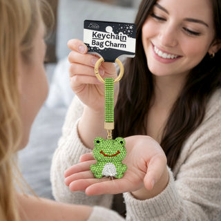 Frog Gemmed Bag Charm
