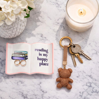 Teddy Bear Gemmed Bag Charm