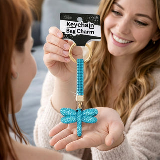 Dragonfly Gemmed Bag Charm