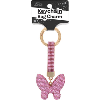 Butterfly Gemmed Bag Charm