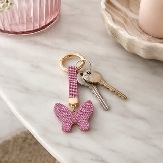 Butterfly Gemmed Bag Charm