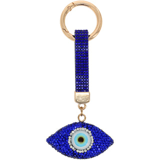 Evil Eye Gemmed Bag Charm