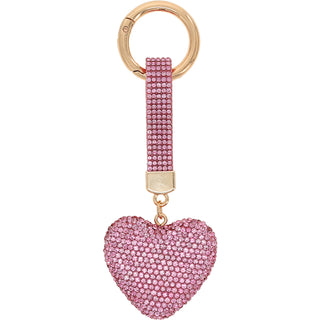 Heart Gemmed Bag Charm