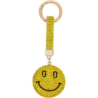 Smiley Gemmed Keychain