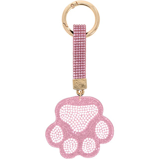 Pawprint Gemmed Keychain