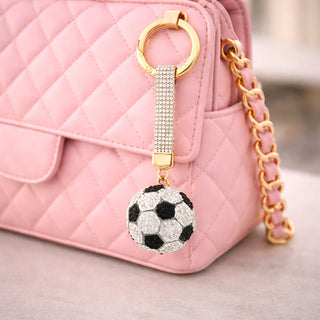 Soccer Gemmed Bag Charm