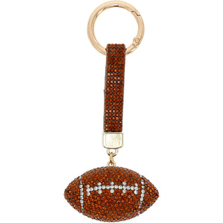 Football Gemmed Bag Charm