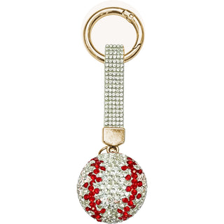 Baseball Gemmed Bag Charm