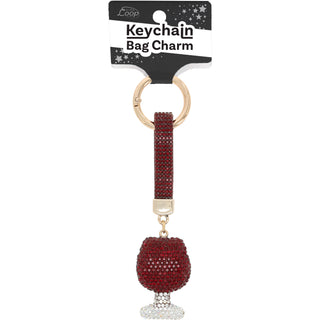 Wine Gemmed Bag Charm