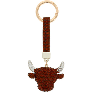 Highland Cow Gemmed Bag Charm