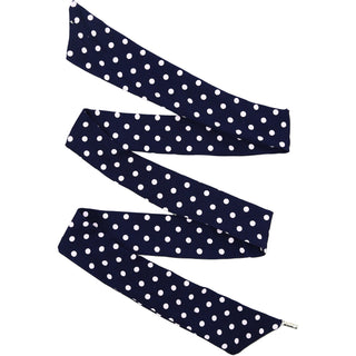 Newport Navy Dot - Mask Ties Set of 2 48" x 2.5"