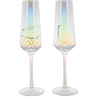 I Do 8 oz Glass Toasting Flute (Set of 2)