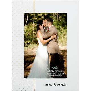 Mr. & Mrs.  5.5" x 7.5" MDF Frame
(Holds 4" x 6" Photo)