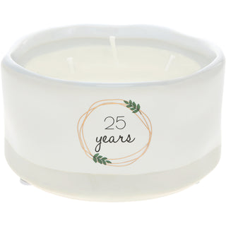 25 Years 8 oz - 100% Soy Wax Reveal Candle Scent: Tranquility