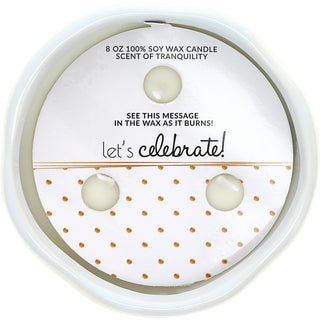 25 Years 8 oz - 100% Soy Wax Reveal Candle Scent: Tranquility