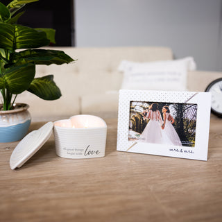 Mrs. & Mrs. 7.5" x 5.5" MDF Frame (Holds 6" x 4" Photo)