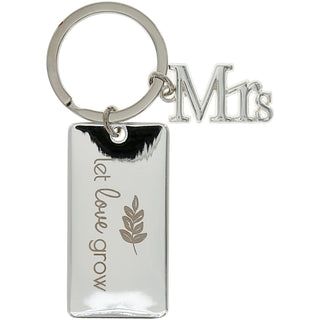 Mrs. Engraved Keychain