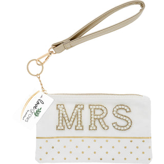 Mrs. 8" x 5" Canvas Wristlet