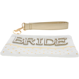 Bride 8" x 5" Canvas Wristlet