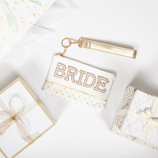 Bride 8" x 5" Canvas Wristlet