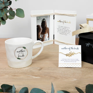 Mother Of The Bride 5.5" x 7.5" Hinged Sentiment Frame (Holds a 4" x 6" Photo)