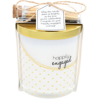 Engaged 10 oz - 100% Soy Wax Candle with Matches Scent: Tranquility
